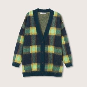 Mango Textured Check Cardigan *NEW*